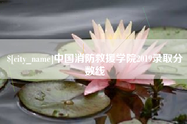 长岭中国消防救援学院2019录取分数线