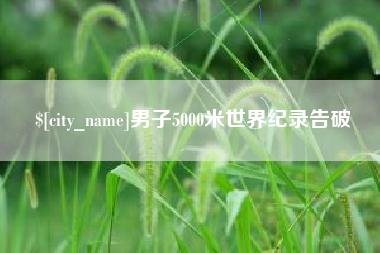 长岭男子5000米世界纪录告破