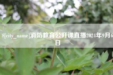 长岭消防教育公开课直播2024年9月6日