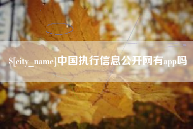 长岭中国执行信息公开网有app吗