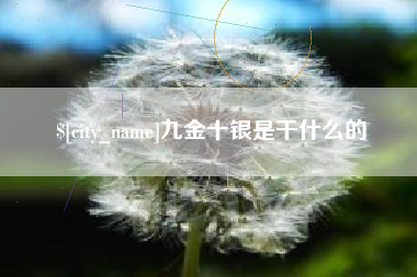 长岭九金十银是干什么的
