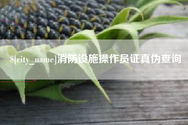 长岭消防设施操作员证真伪查询