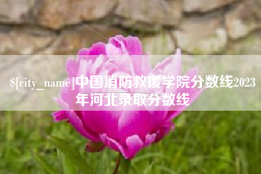 长岭中国消防救援学院分数线2023年河北录取分数线