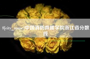 长岭中国消防救援学院浙江省分数线