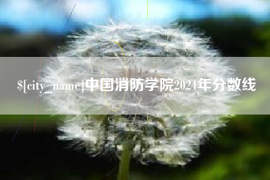 长岭中国消防学院2024年分数线