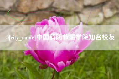 长岭中国消防救援学院知名校友