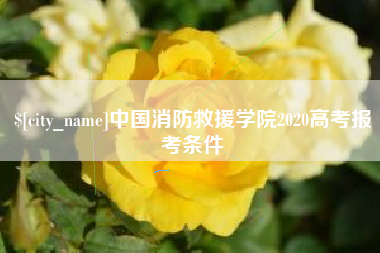长岭中国消防救援学院2020高考报考条件